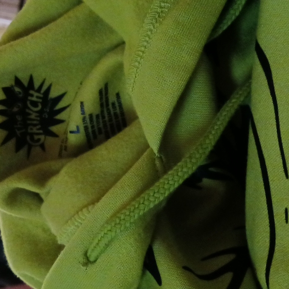 NWT 2 pc The Grinch Dr Seuss joggers hoodie pullover set sweatpants XL Christmas - Picture 5 of 10